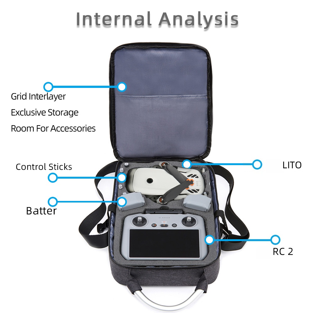 Rc Helicopter Bag - Sac de protection pour DJI Lito